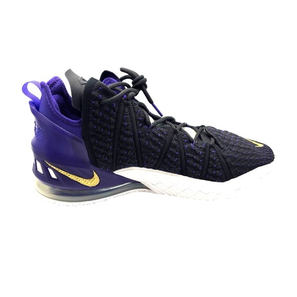 Nike Other - Nike LeBron XVIII 18 James Lakers Black Purple Gold Basketball Shoes